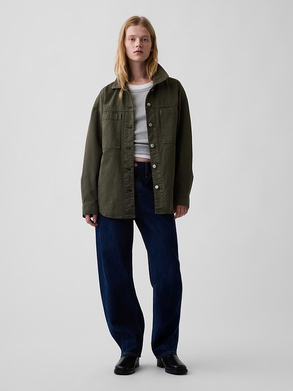 Oversized Shirt Jacket