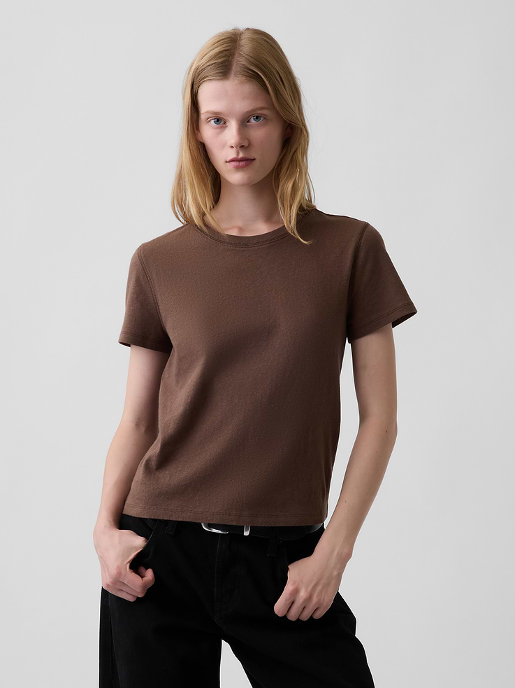 Image number 1 showing, 100% Cotton Authentic Shrunken T-Shirt
