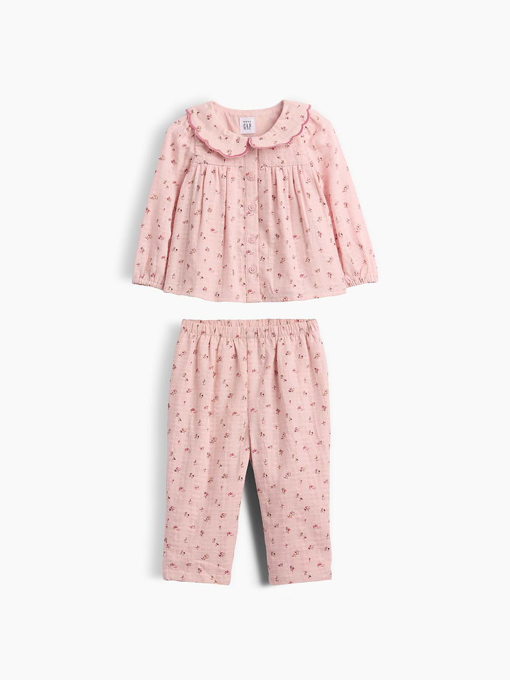 Image number 1 showing, Baby Floral Outfit Set