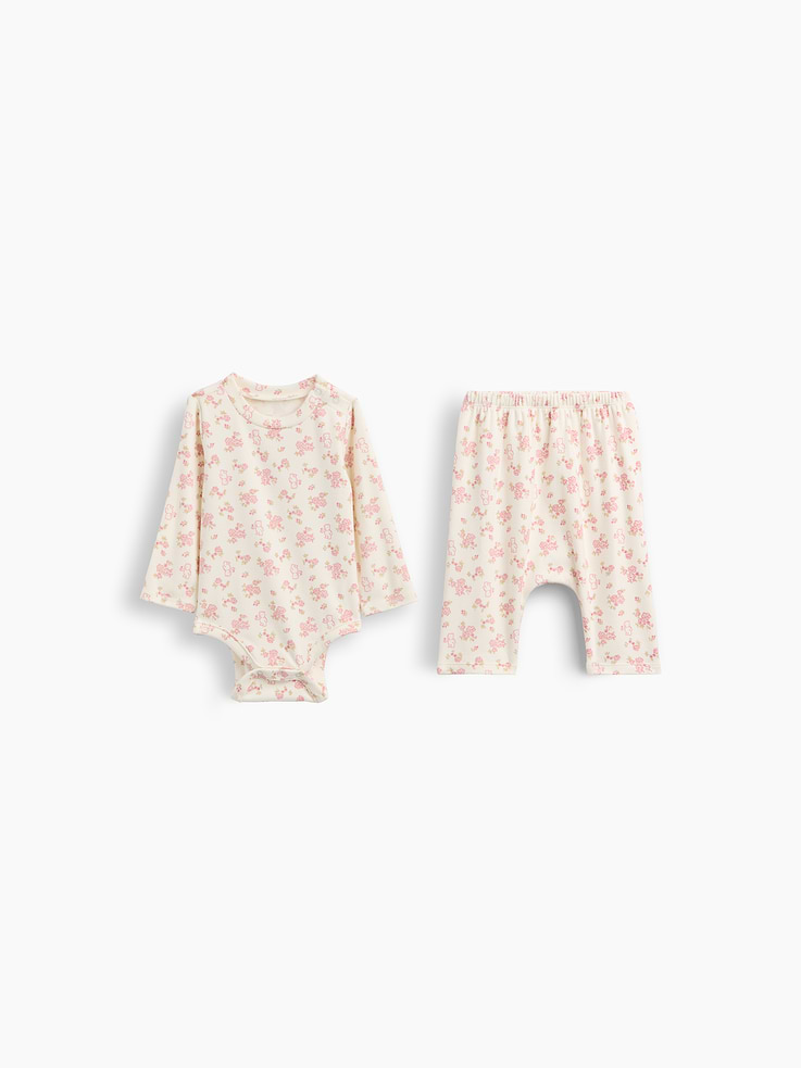 Image number 1 showing, Baby Softspun Bodysuit Outfit Set