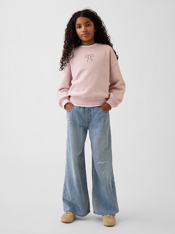 Chandail en coton ouaté à couture biseautée VintageDoux pour Enfant