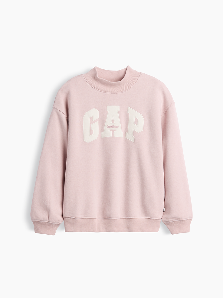 Image number 5 showing, Kids VintageSoft Oversized Mockneck Logo Sweatshirt