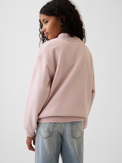 Image number 3 showing, Kids VintageSoft Oversized Mockneck Logo Sweatshirt