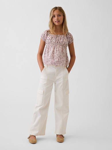 Image number 4 showing, Kids Puff-Sleeve Top