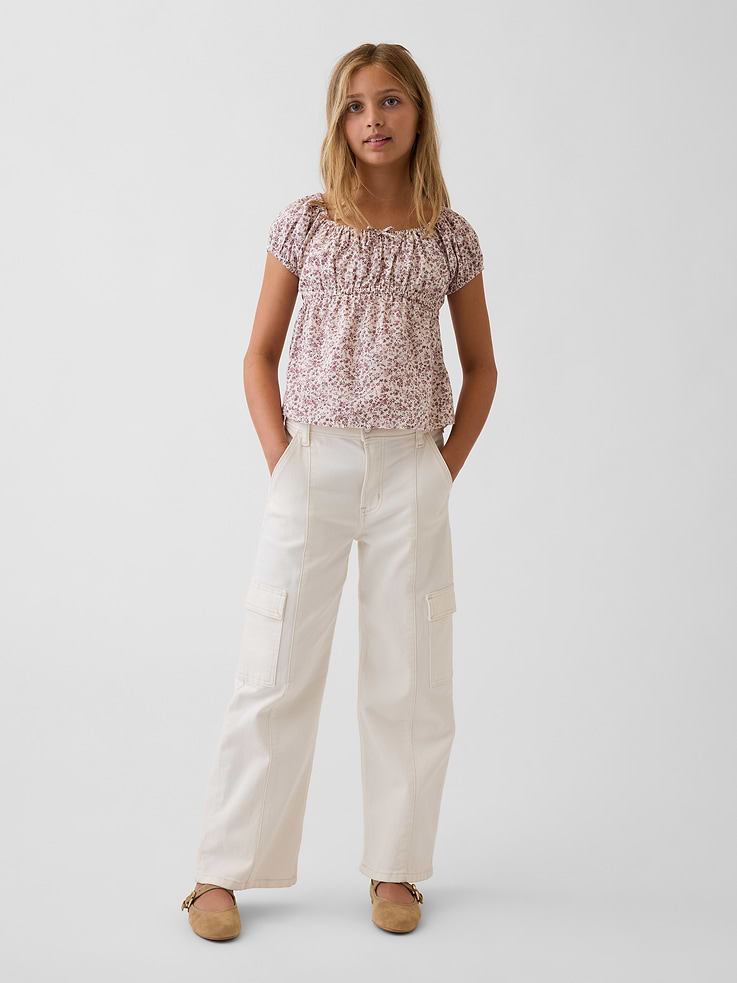 Image number 4 showing, Kids Puff-Sleeve Top