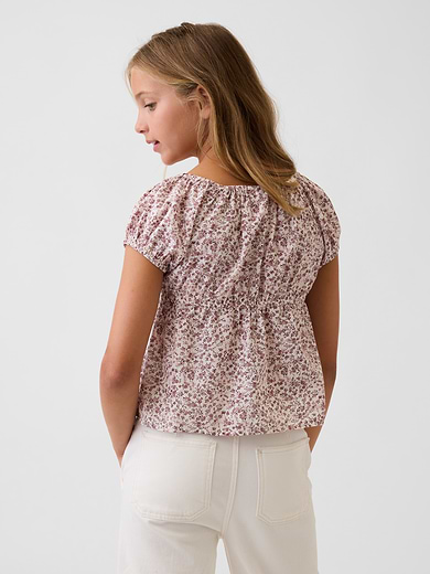 Image number 3 showing, Kids Puff-Sleeve Top