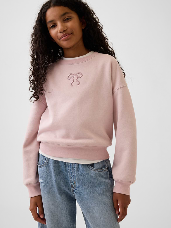 Chandail en coton ouaté à couture biseautée VintageDoux pour Enfant
