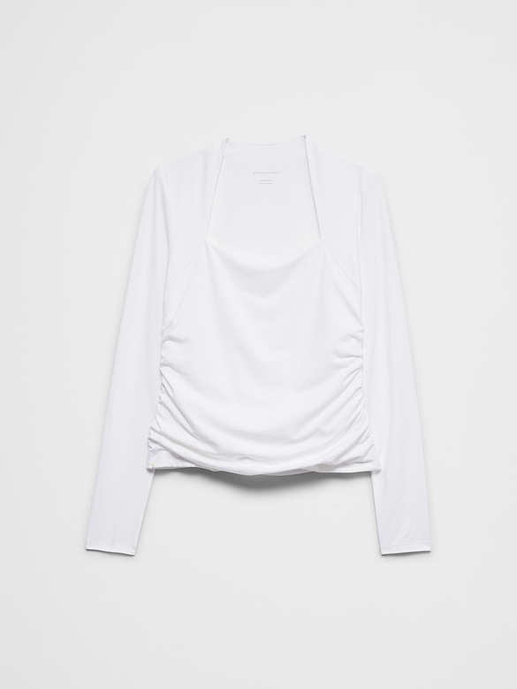 Soft Stretch Square-Neck Top