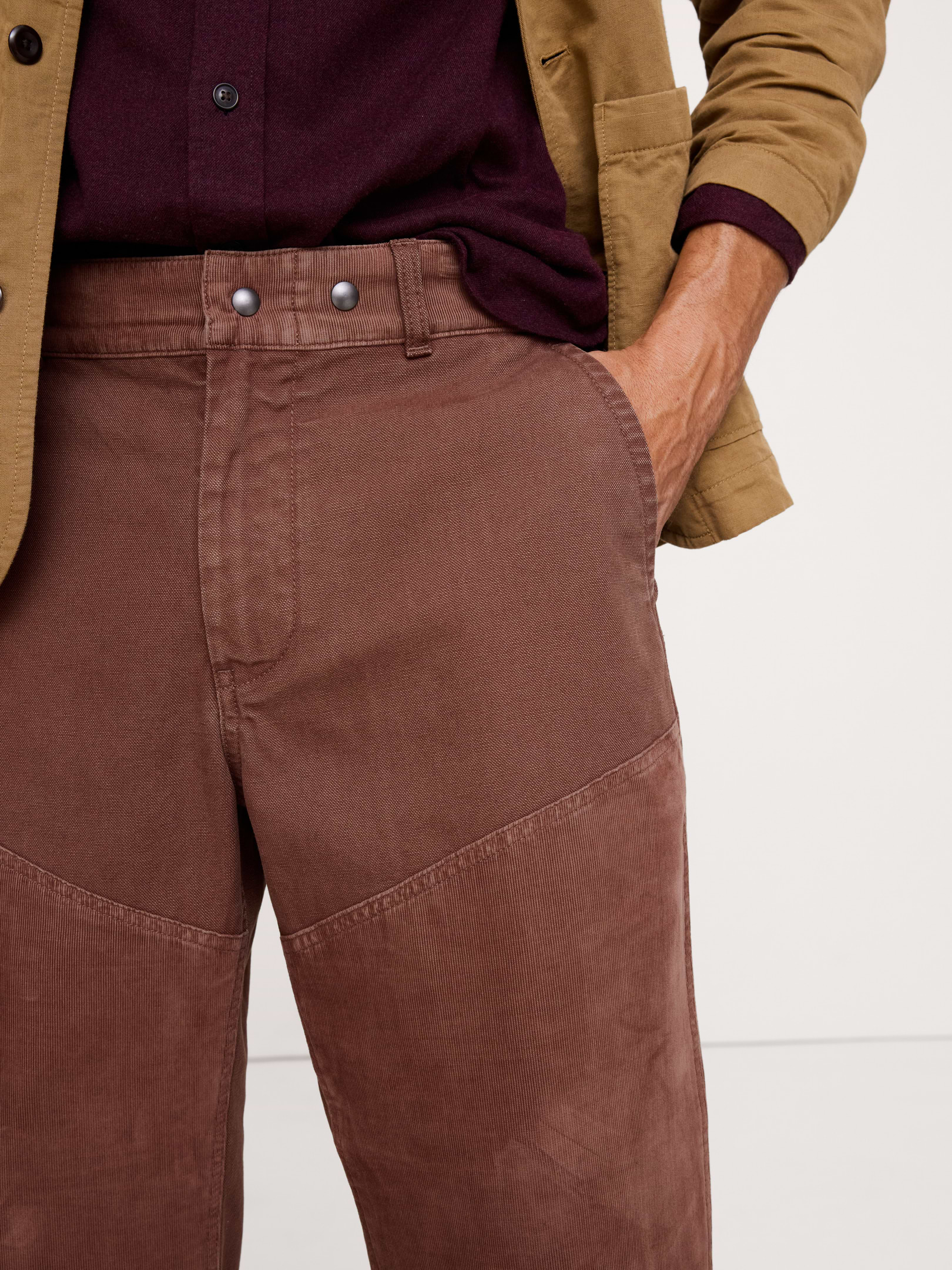 Image number 7 showing, Relaxed Mixed Media Barrel Pant
