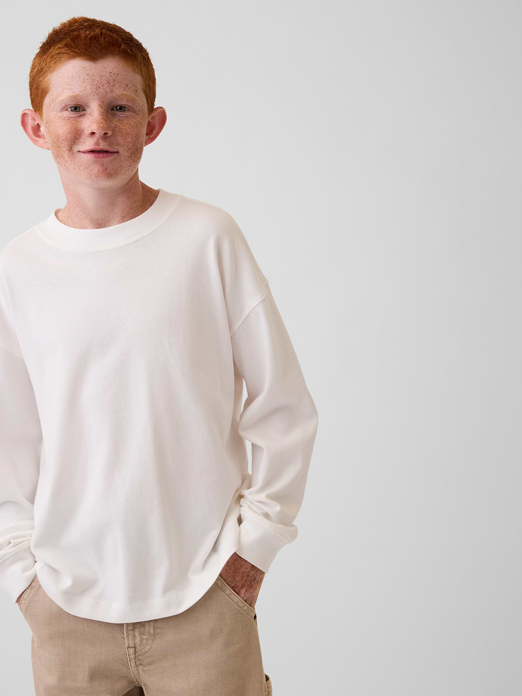 L'image numéro 6 présente T-shirt surdimensionné en tissu épais pour Enfant