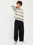 L'image numéro 3 présente Pantalon en coton ouaté coupe très généreuse pour garçon