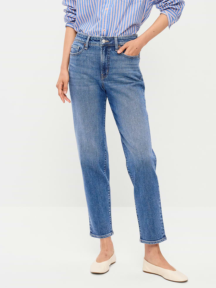 Image number 2 showing, High-Waisted OG Straight Ankle Jeans