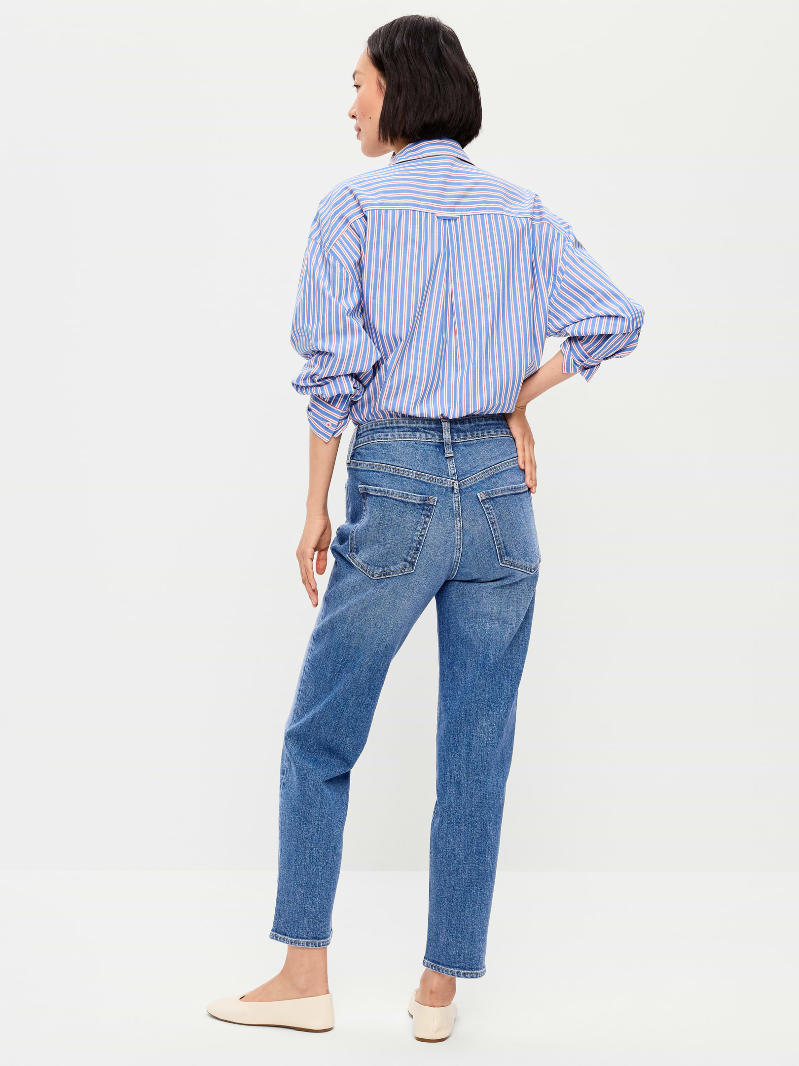L'image numéro 3 présente Jean OG droit à taille haute longueur cheville