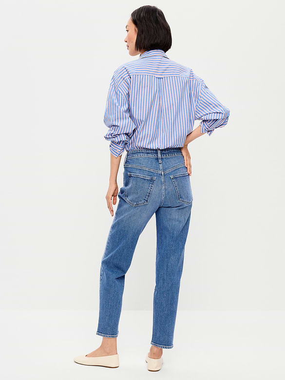 High-Waisted OG Straight Ankle Jeans