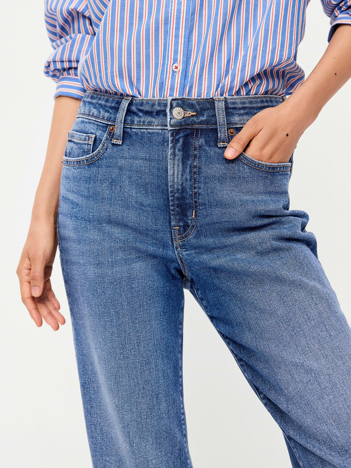 L'image numéro 5 présente Jean OG droit à taille haute longueur cheville