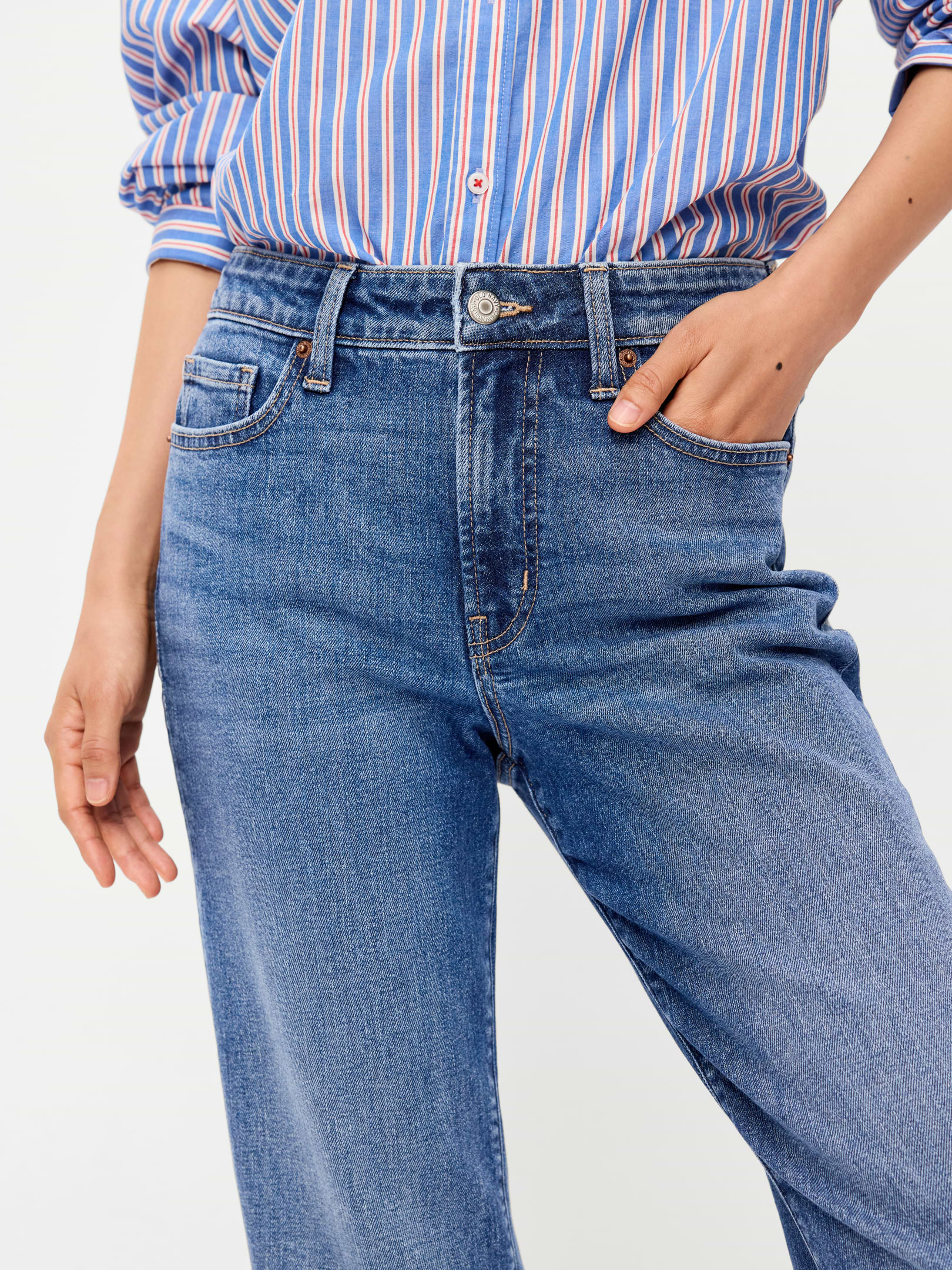 L'image numéro 5 présente Jean OG droit à taille haute longueur cheville
