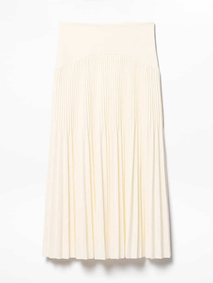 Image number 7 showing, Featherweight Plissé Midi Skirt