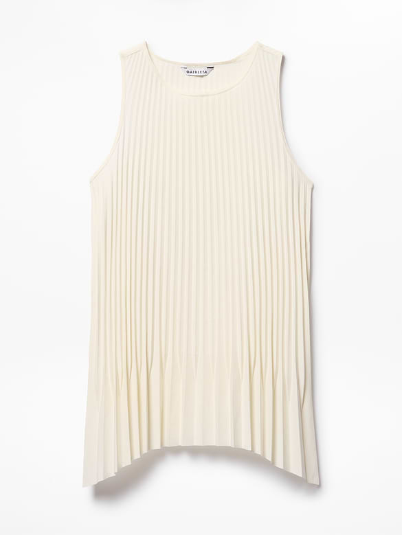 Featherweight Plissé Tank