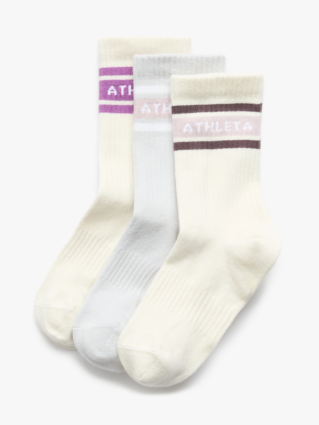 Image number 1 showing, Athleta Girl Everyday Crew Sock 3-Pack