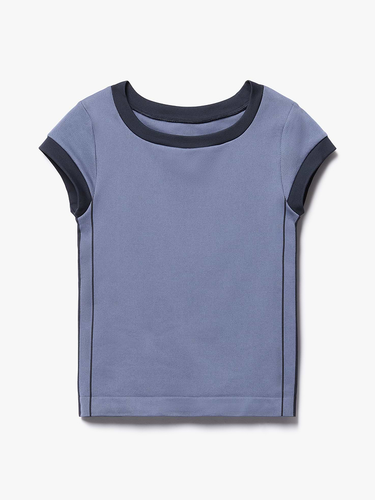 Image number 5 showing, Athleta Girl Rise Above Rib Finish Line Tee