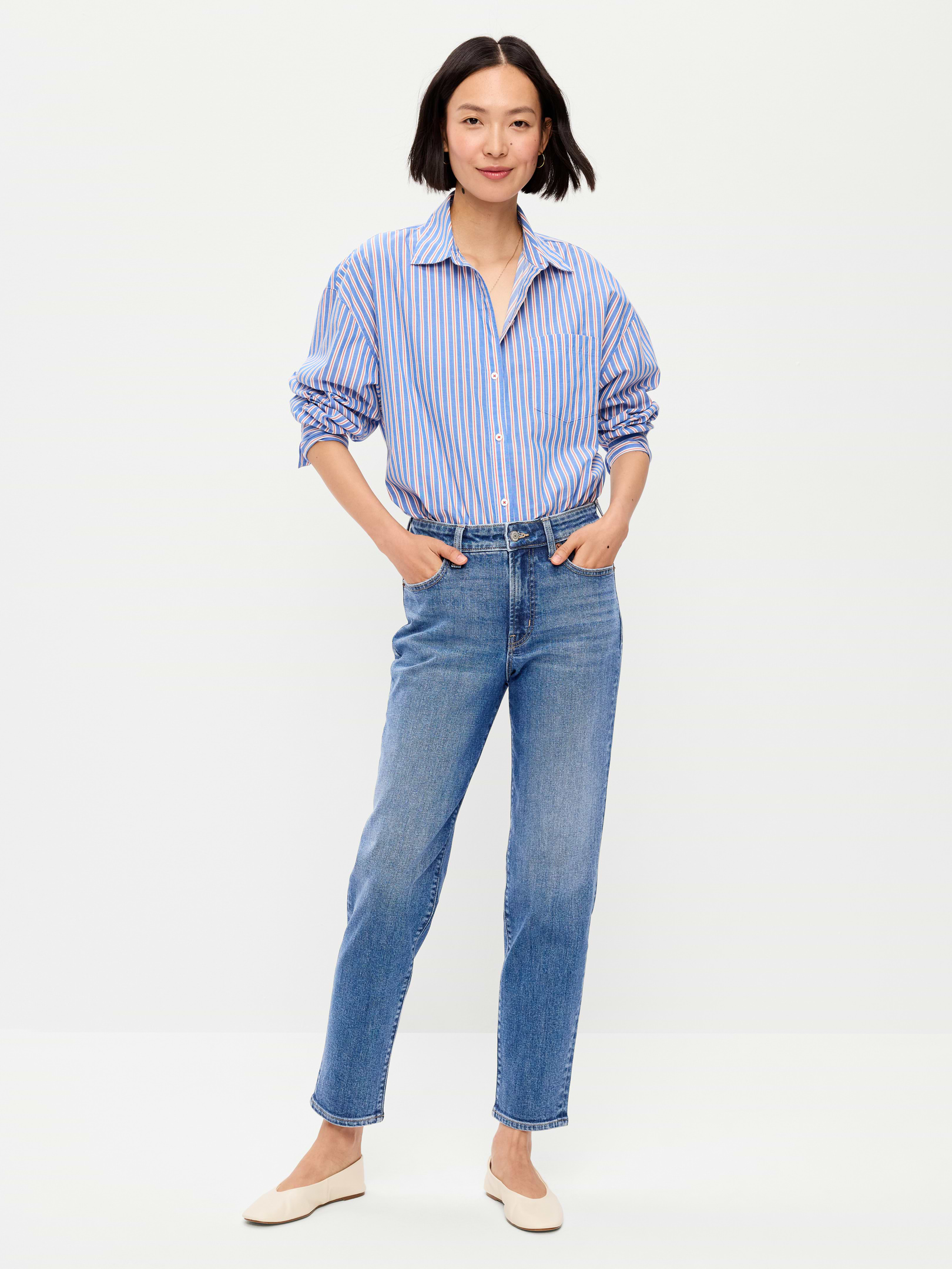 L'image numéro 1 présente Jean OG droit à taille haute longueur cheville