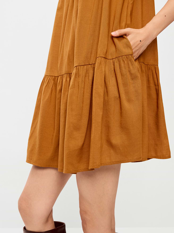 Image number 5 showing, Flutter-Sleeve Mini Swing Dress