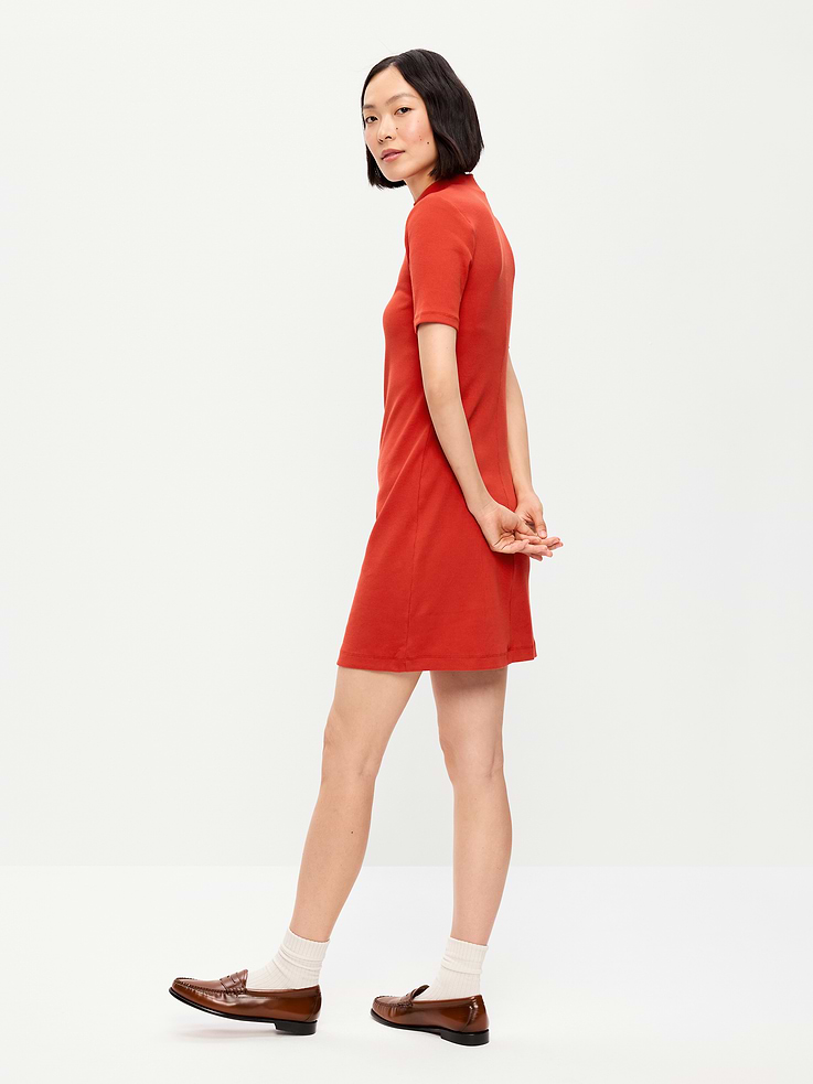 Image number 2 showing, Snug Mock-Neck Bodycon Mini Dress