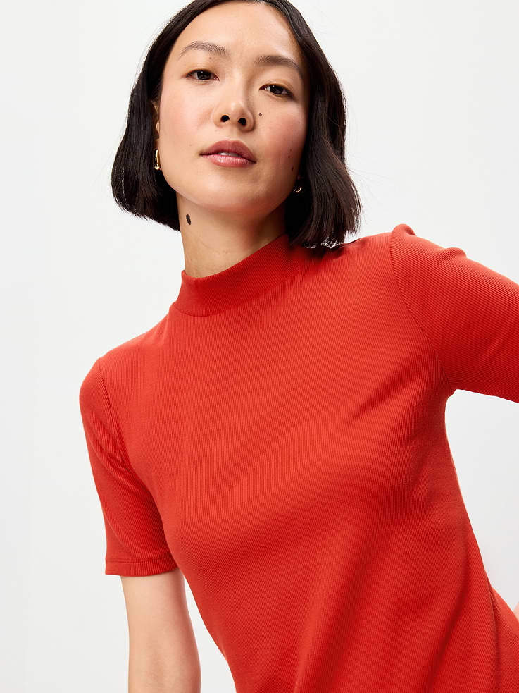 Image number 5 showing, Snug Mock-Neck Bodycon Mini Dress