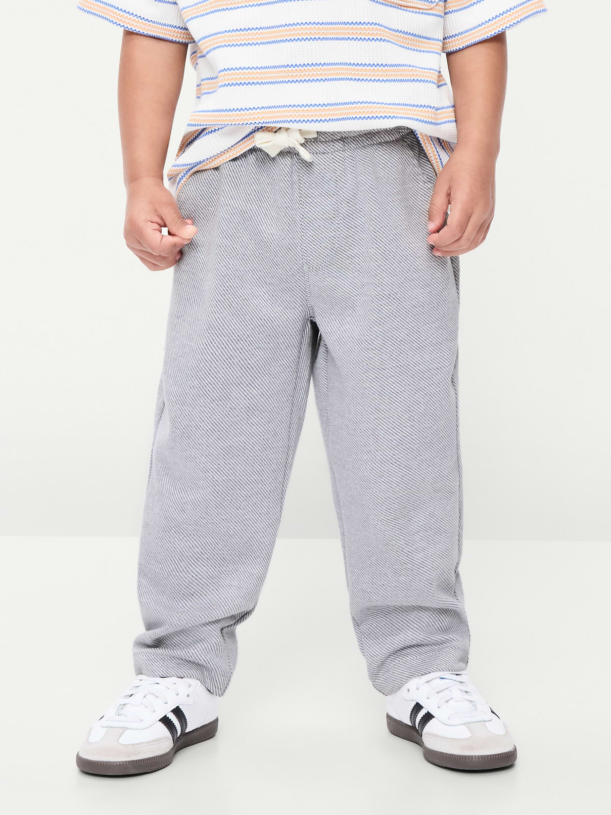 Image number 2 showing, Barrel-Leg Twill Pants for Toddler Boys