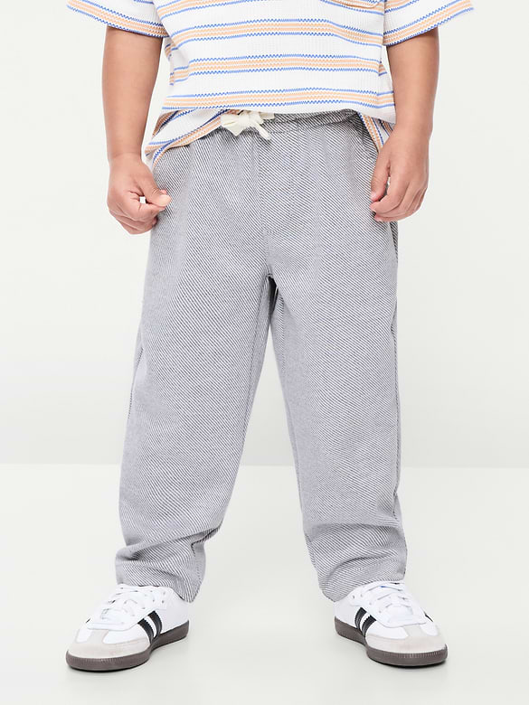 Barrel-Leg Twill Pants for Toddler Boys