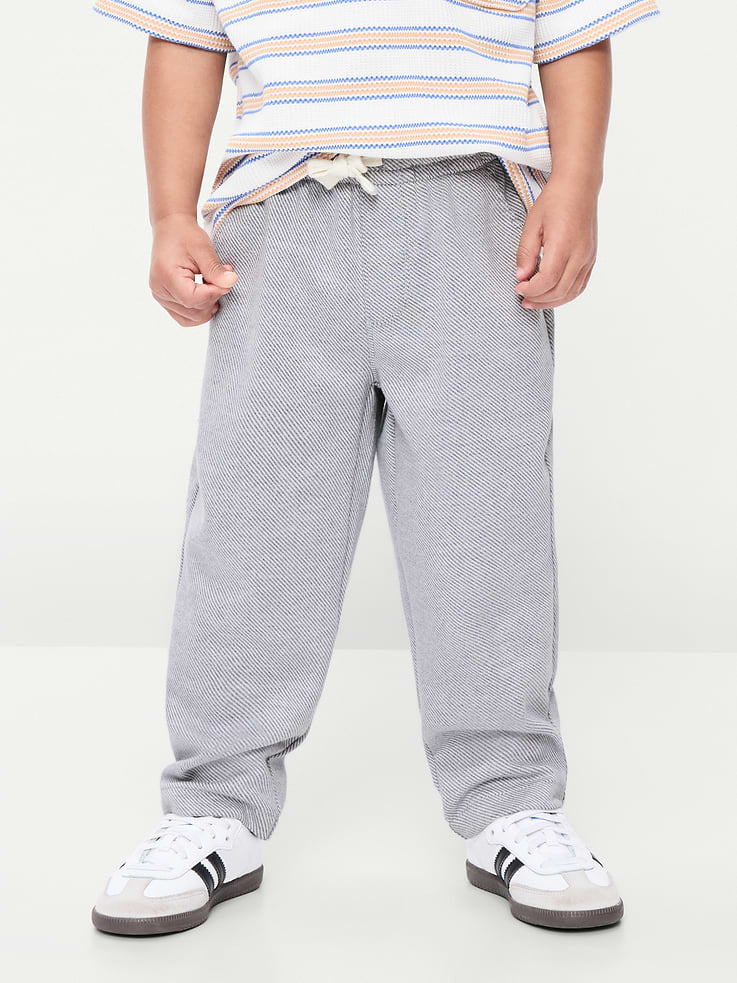 Image 2 of 4, Barrel-Leg Twill Pants for Toddler Boys