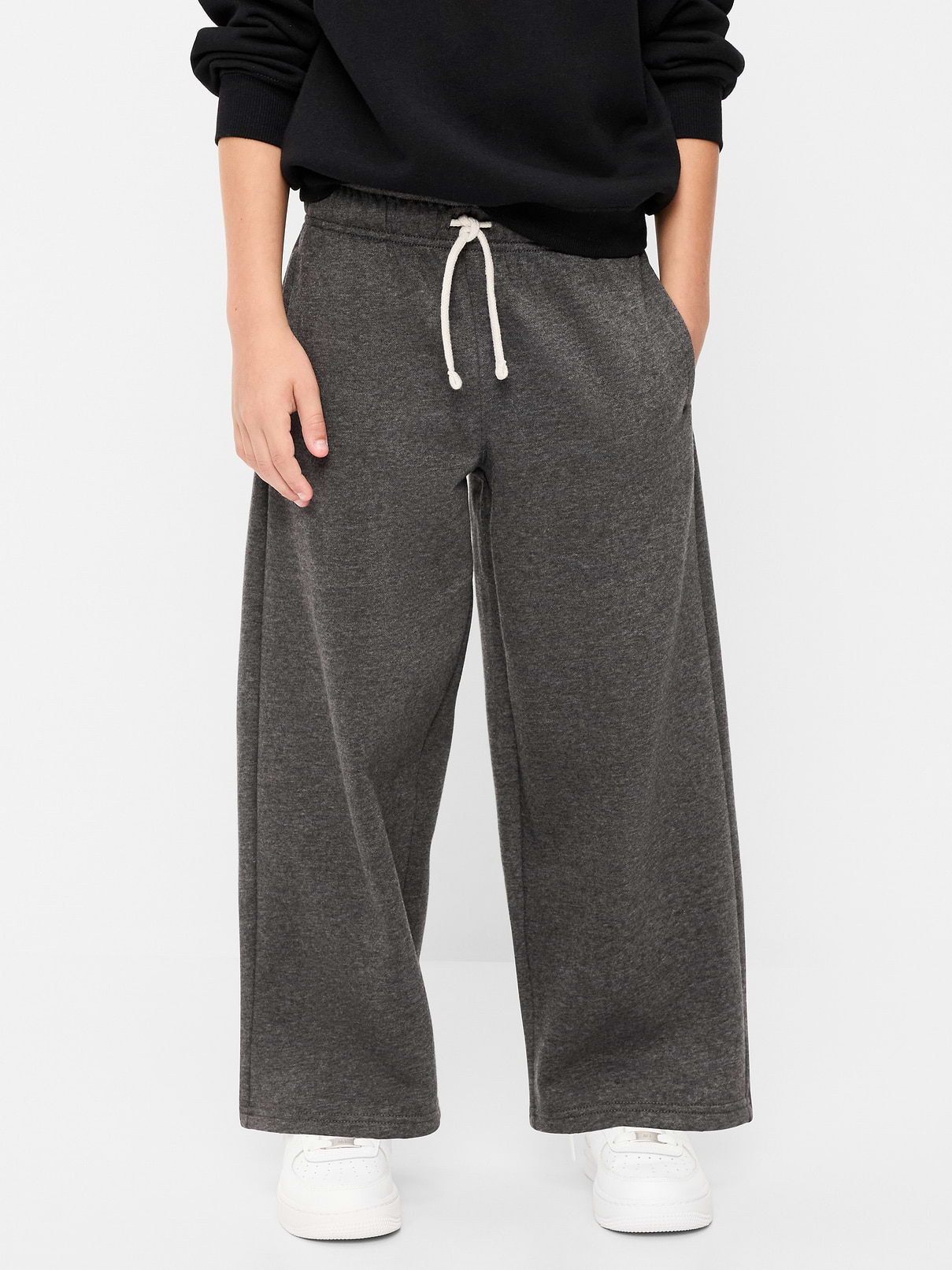 L'image numéro 1 présente Pantalon en coton ouaté coupe très généreuse pour garçon