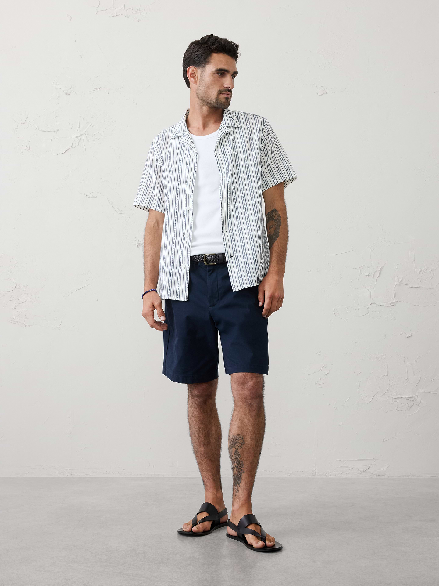 Image number 1 showing, Standard-Fit Textured Resort Shirt