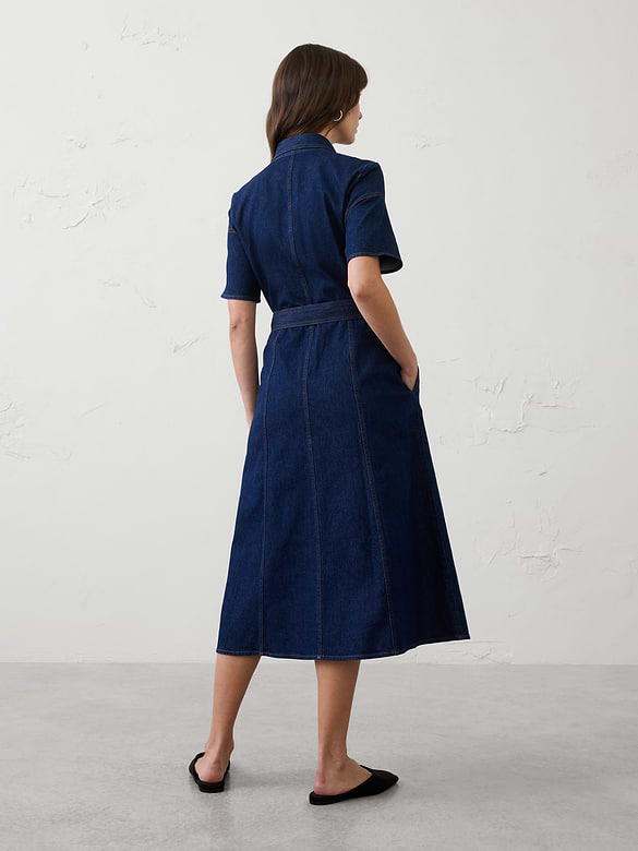 Denim Midi Shirtdress