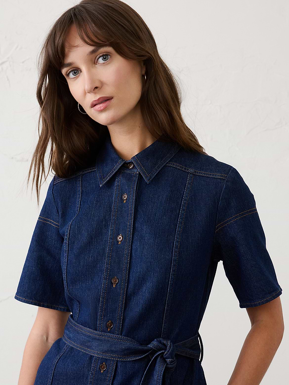 Denim Midi Shirtdress