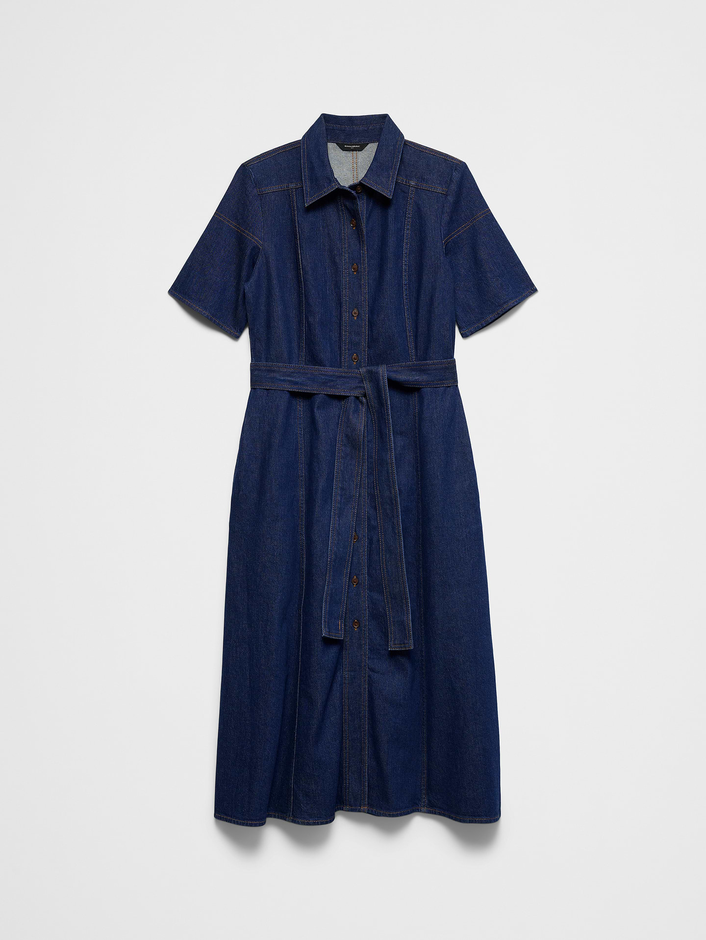 Image number 4 showing, Denim Midi Shirtdress