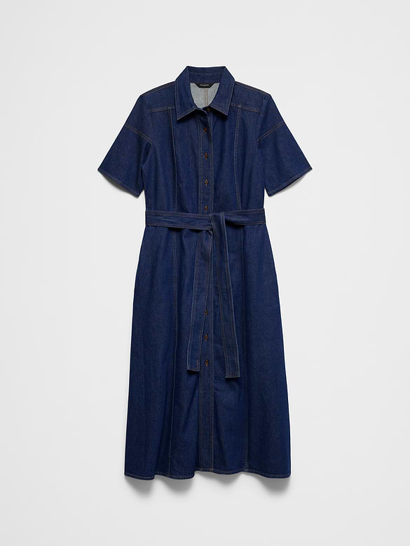 Denim Midi Shirtdress