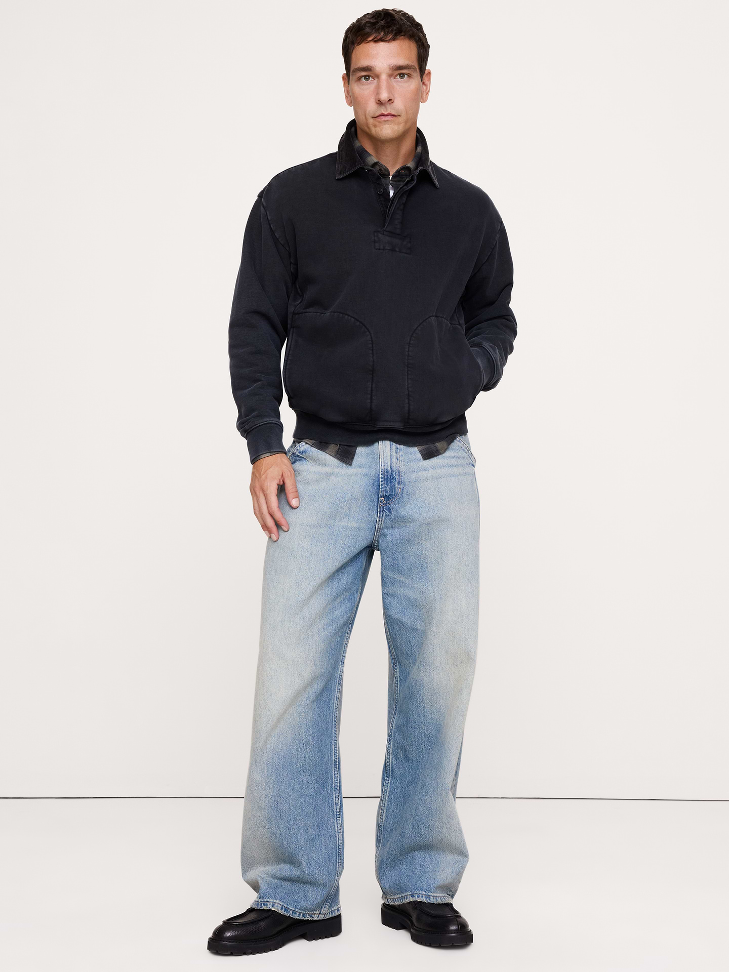 Image number 1 showing, Archive Reissue French Terry Rugby Jersey