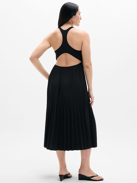 Featherweight Plissé Dress