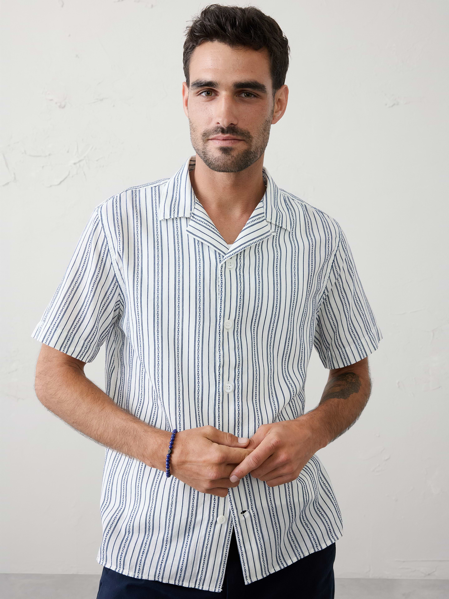 Image number 3 showing, Standard-Fit Textured Resort Shirt