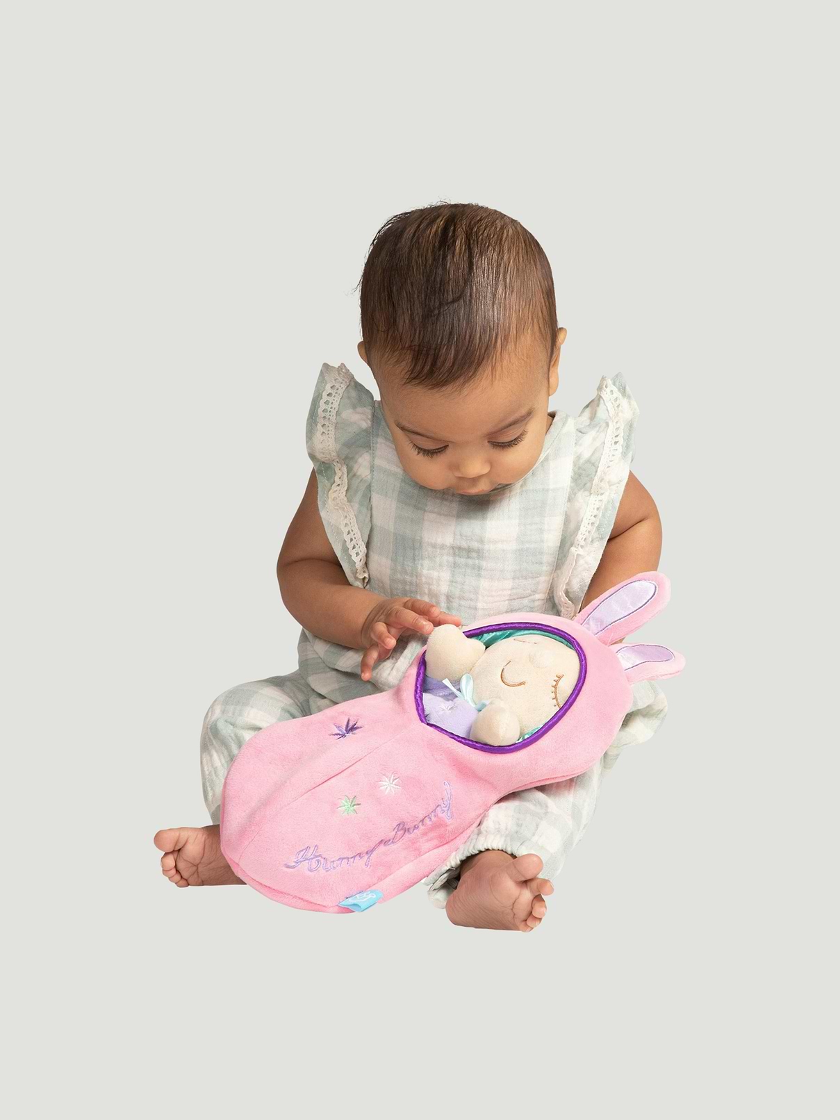 Image number 3 showing, Manhattan Toy Snuggle Pod Hunny Bunny Peach Baby Doll