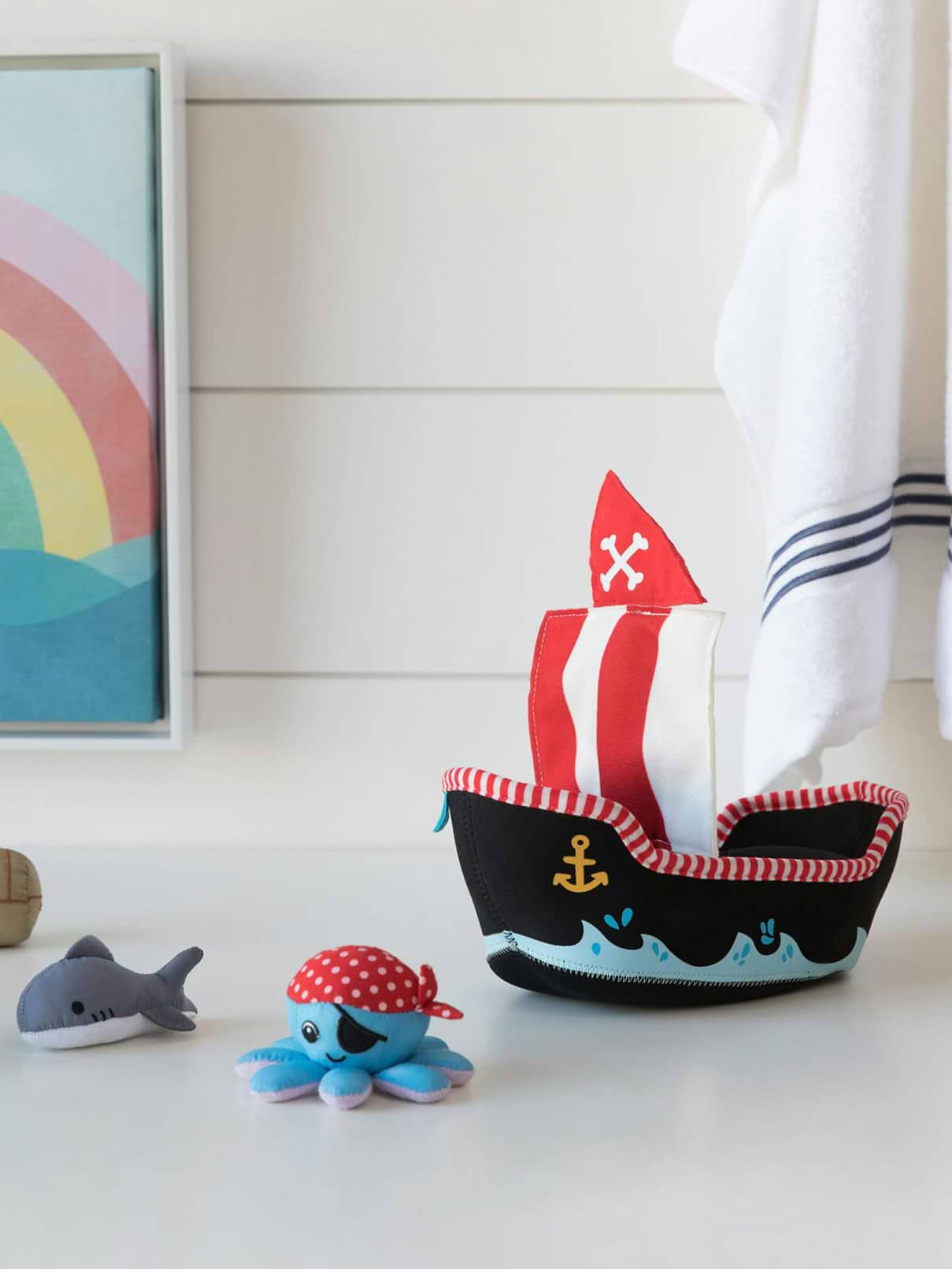Image number 4 showing, Manhattan Toy Neoprene Pirate Ship Bath Toy