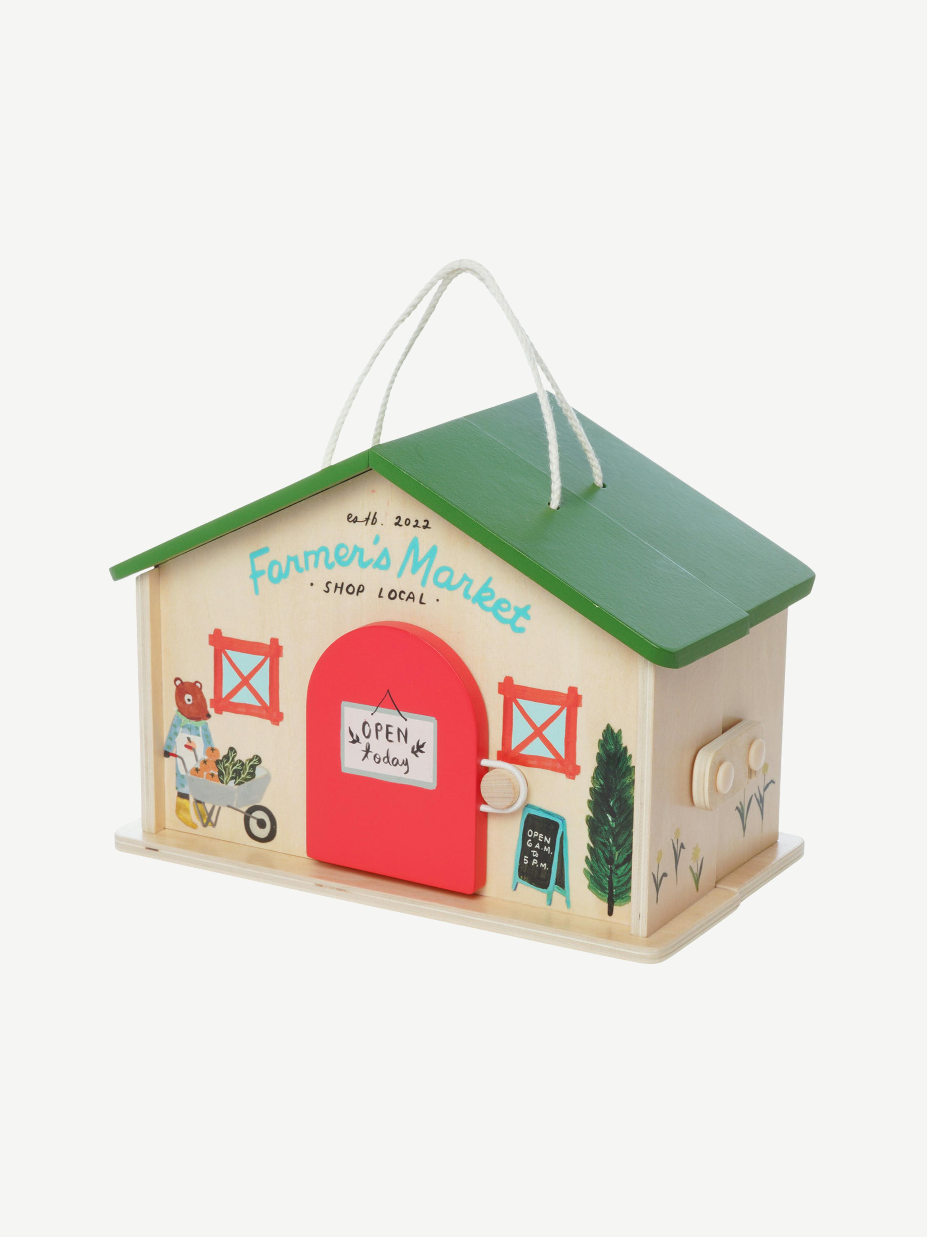 Image number 1 showing, Manhattan Toy Farmers Market Day Wooden Playset