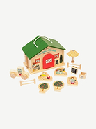 Image number 3 showing, Manhattan Toy Farmers Market Day Wooden Playset