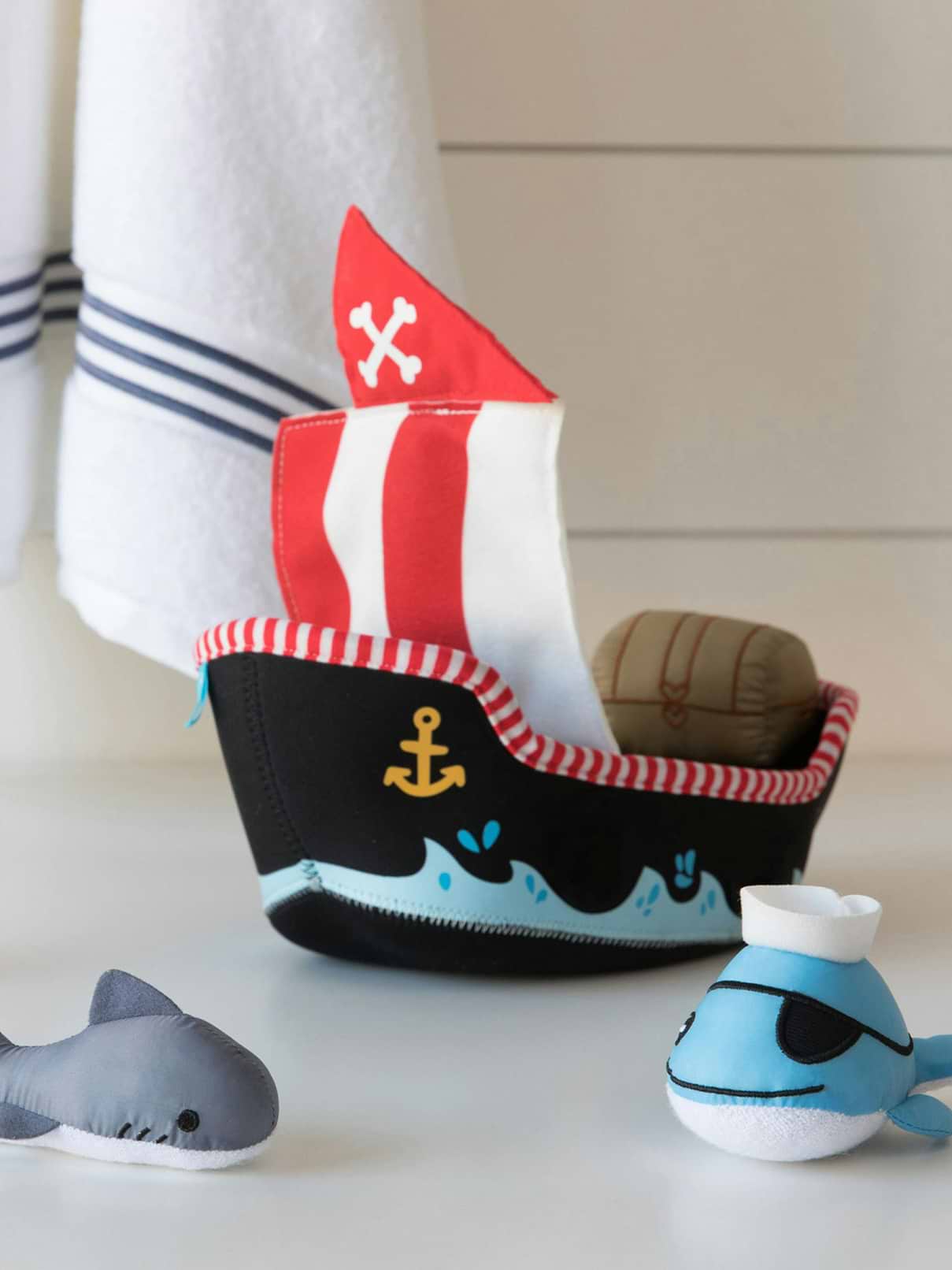 Image number 3 showing, Manhattan Toy Neoprene Pirate Ship Bath Toy