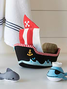 Image number 3 showing, Manhattan Toy Neoprene Pirate Ship Bath Toy
