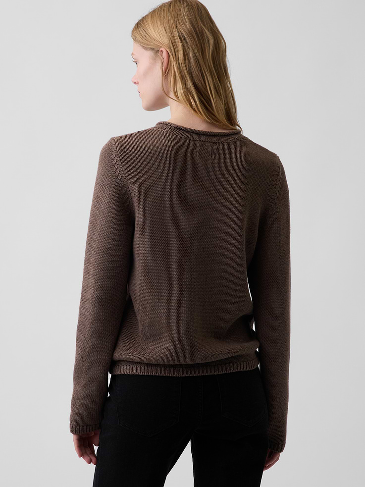 Image number 3 showing, 100% Cotton Rollneck Sweater