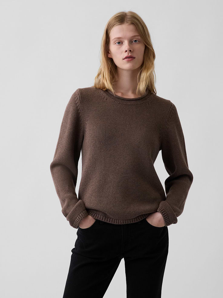 Image number 1 showing, 100% Cotton Rollneck Sweater