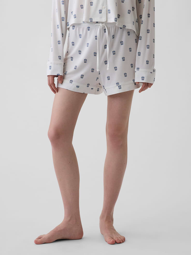 Image number 2 showing, SoftMade Modal PJ Shorts