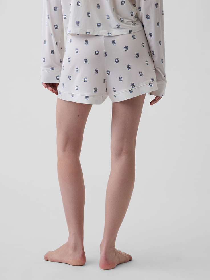 Image number 4 showing, SoftMade Modal PJ Shorts